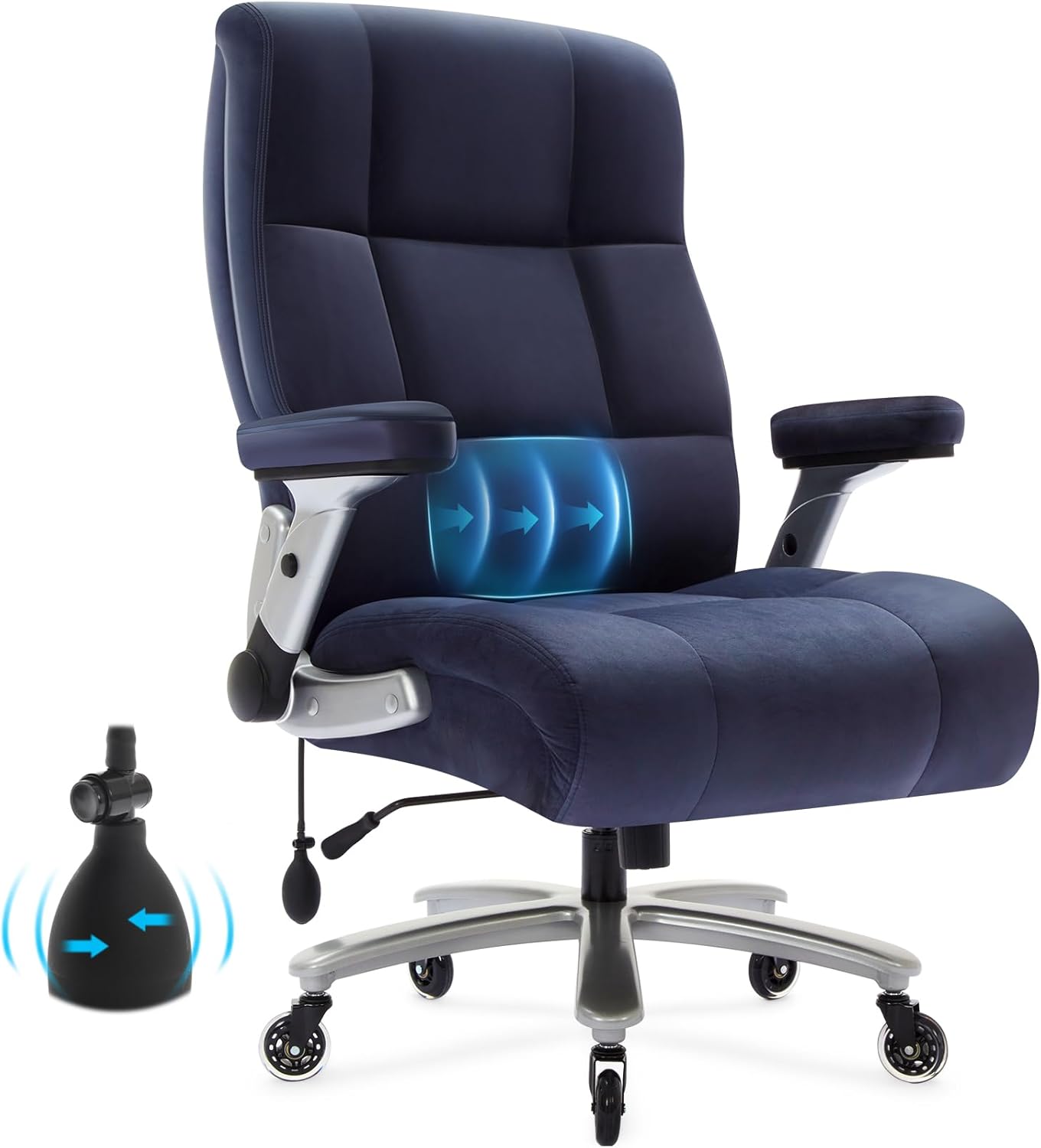 Ergonomic Office Chair 500lbs, Adjustable Lumbar Support