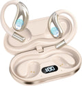 Open Ear Clip Wireless Earbuds Bone Conduction Headphones - Great