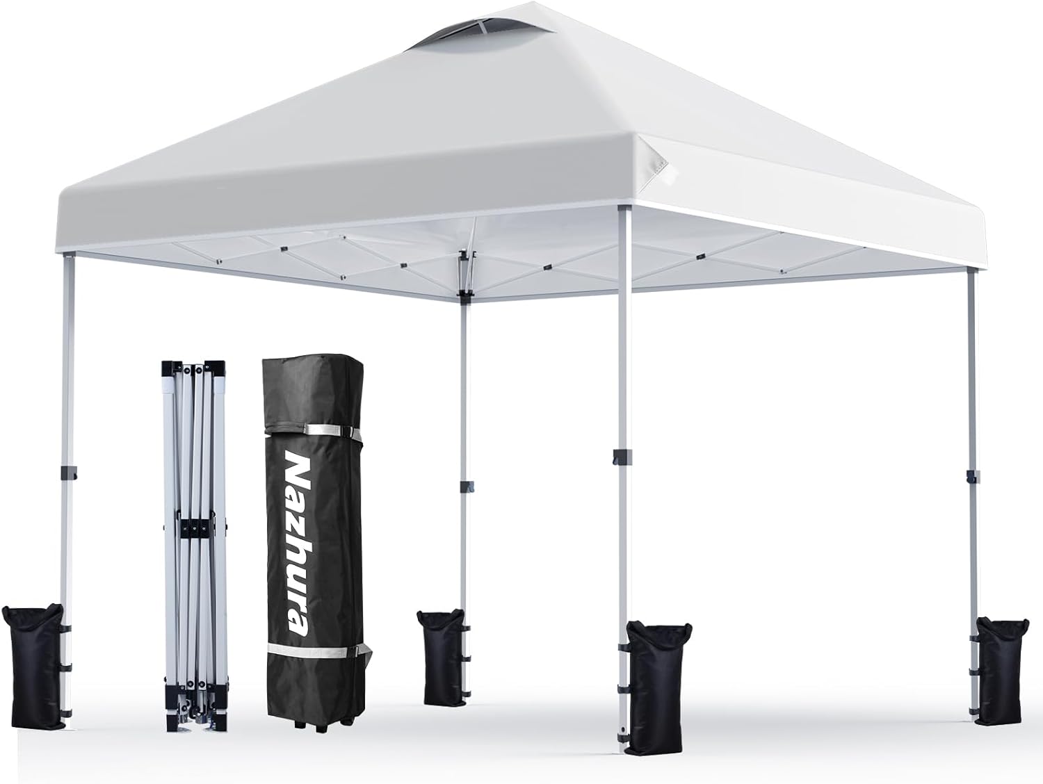 Easy Setup Sun Shelter with Sand Weight Bag - Nazhura Pop Up Canopy