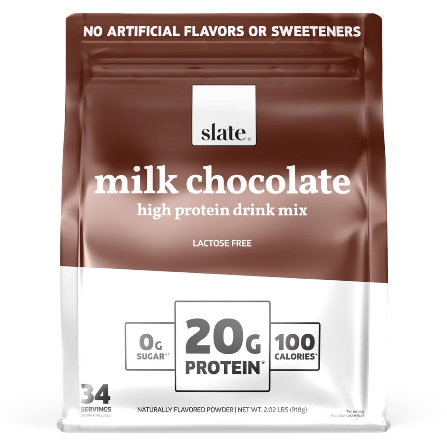 High Protein Drink Mix Powder - Delicious Chocolate Shake