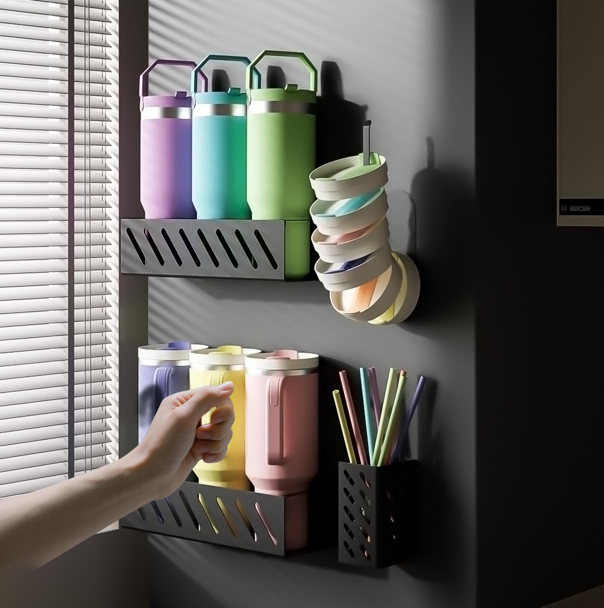 MOJOHAND Magnetic Cup Organizer for Stanley Tumblers - 2 Pack