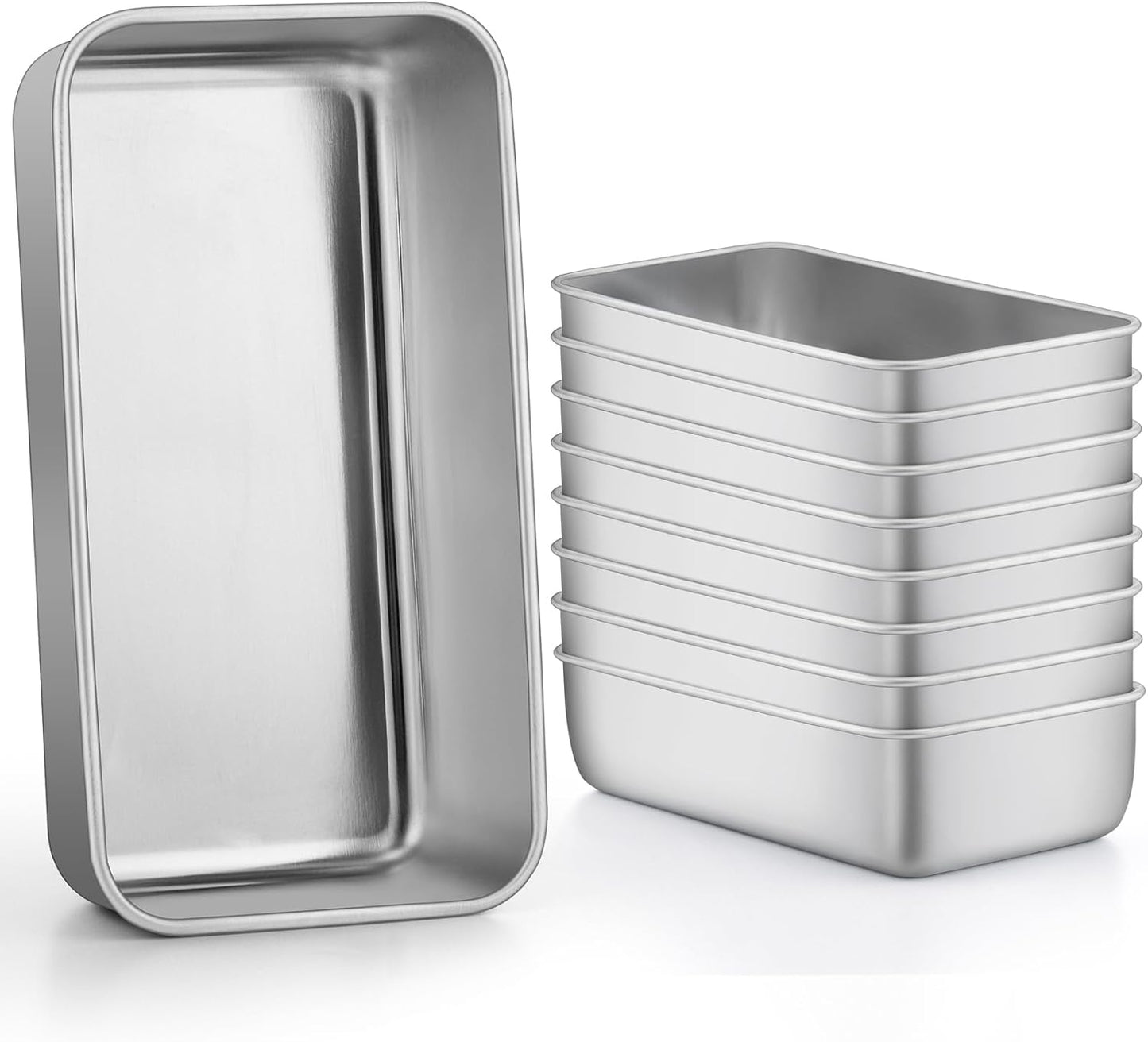 LIANYU 9 Pack Bread Loaf Pans for Baking Healthy Homemade Bread