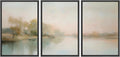 Framed Wall Art Print Set Soft Pastel Landscape - Serene Chic