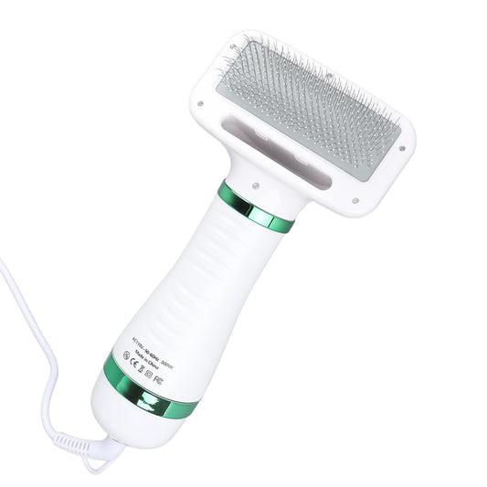 2in1 Pet Hair Dryer Brush - Speed & Temp Control