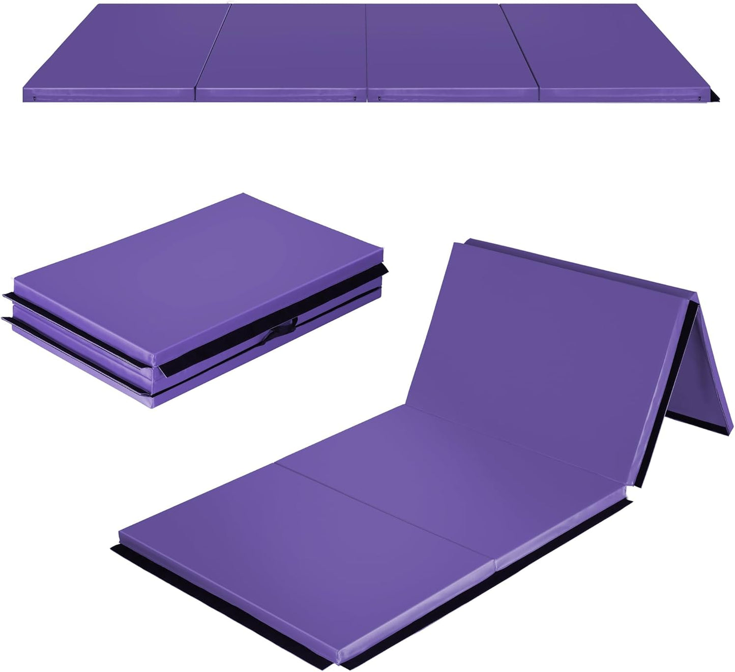 Gymnastics Mat 4ftx10ftx2in Thick for Tumbling and Core Workouts
