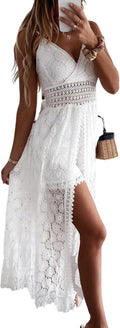 CUPSHE Ruching Smocking Jumpsuit Summer Slip V Neck Backless Maxi is