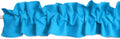 Solid Poplin Sleeve Topper Window Valance - Turquoise 144in x 9in