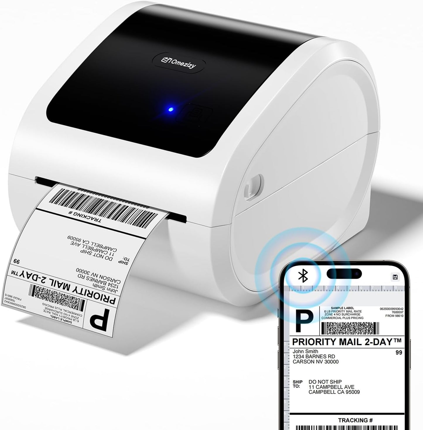 Bluetooth Shipping Label Printer for Small Business Efficiency