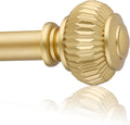 Adjustable Heavy Duty Gold Curtain Rod 66-120