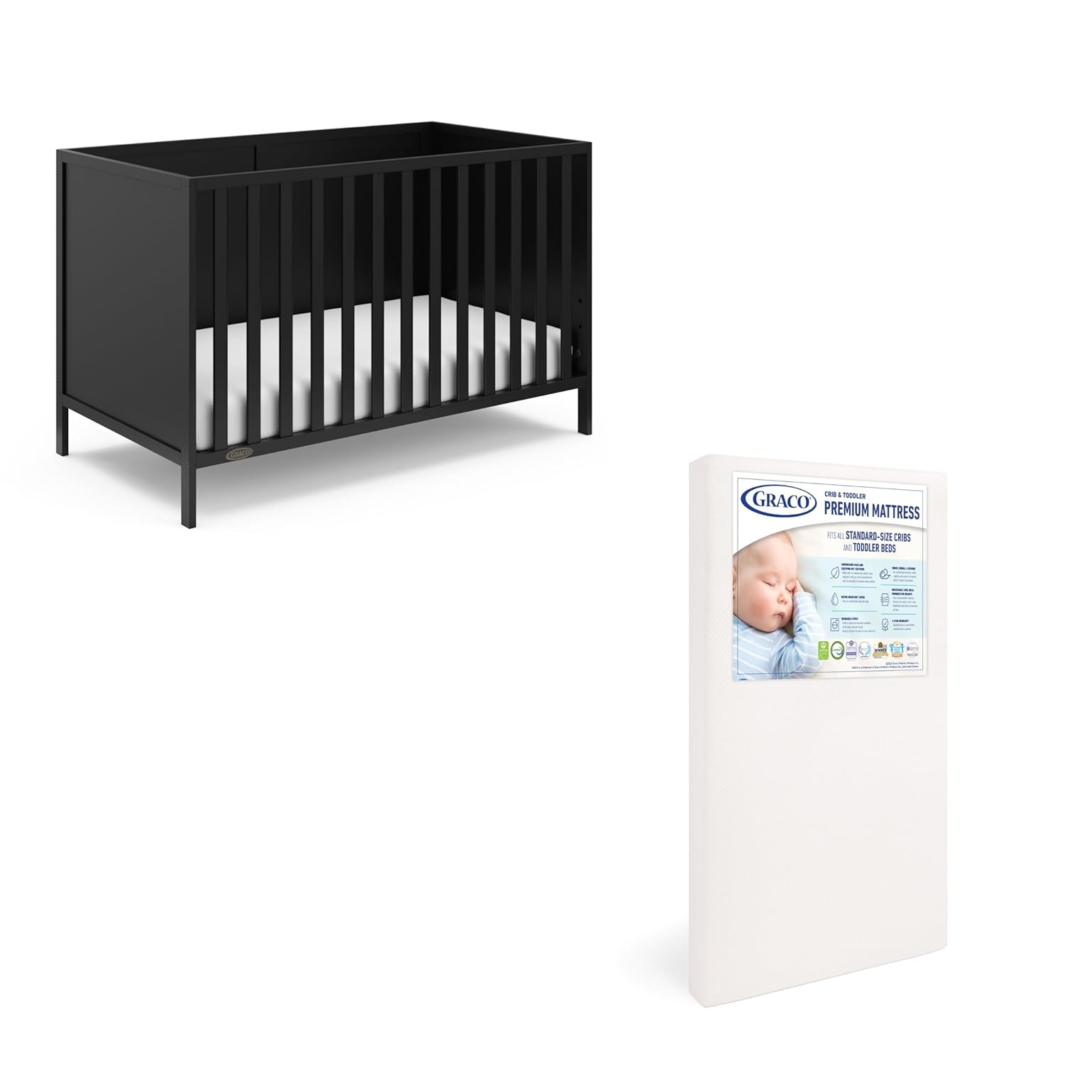 Graco Theo Crib and Mattress Pack for Safe Nursery Setup