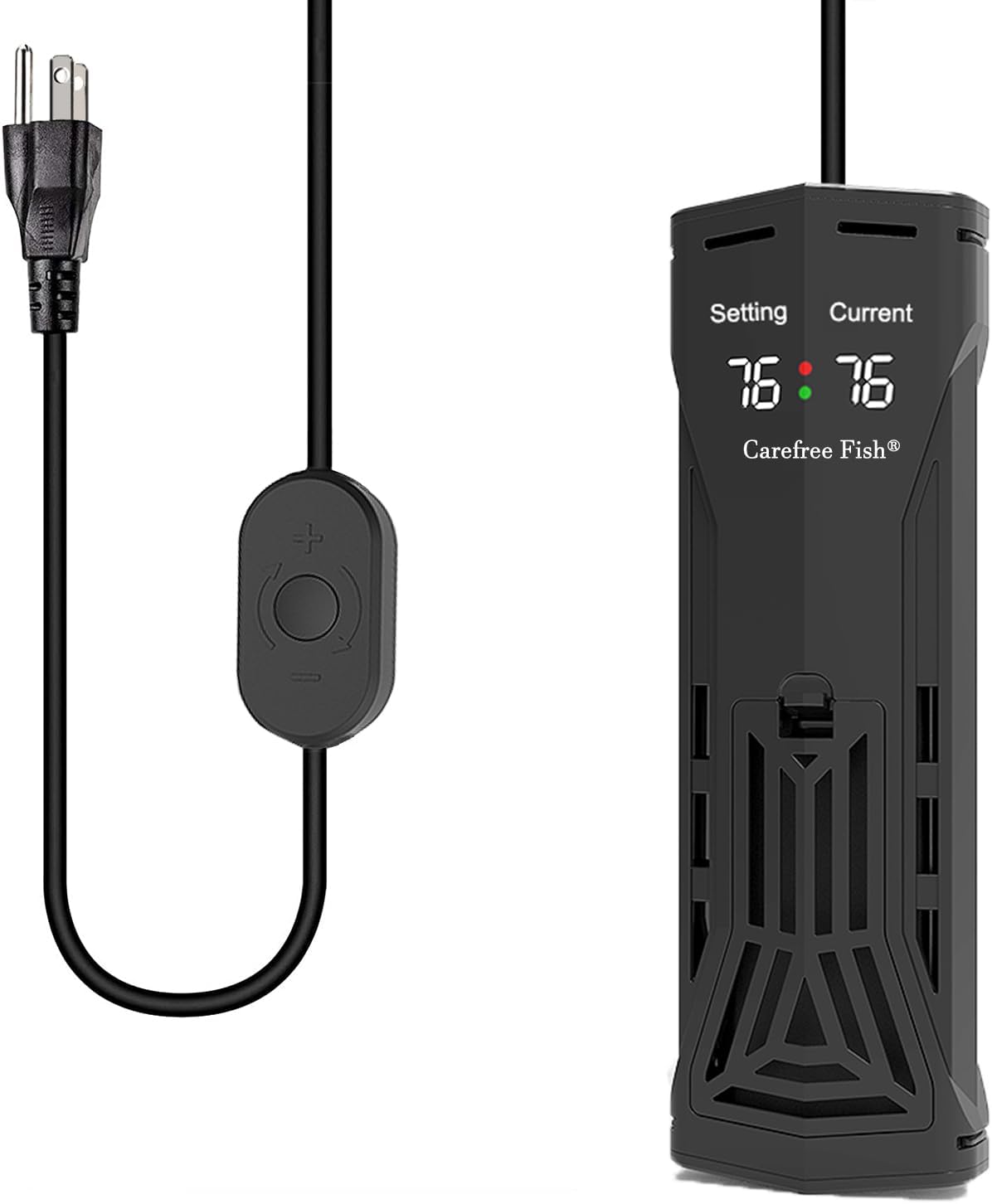 Carefree Fish Aquarium PTC Ceramic Heater with Low Water Protection