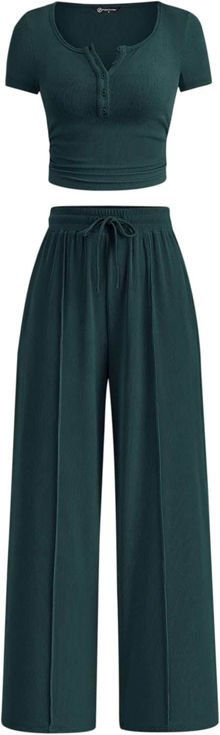 PRETTYGARDEN Womens 2 Piece Outfits Summer 2025 for Comfort
