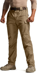CQR Mens Flex Stretch Tactical Pants - Durable, Comfortable Fit