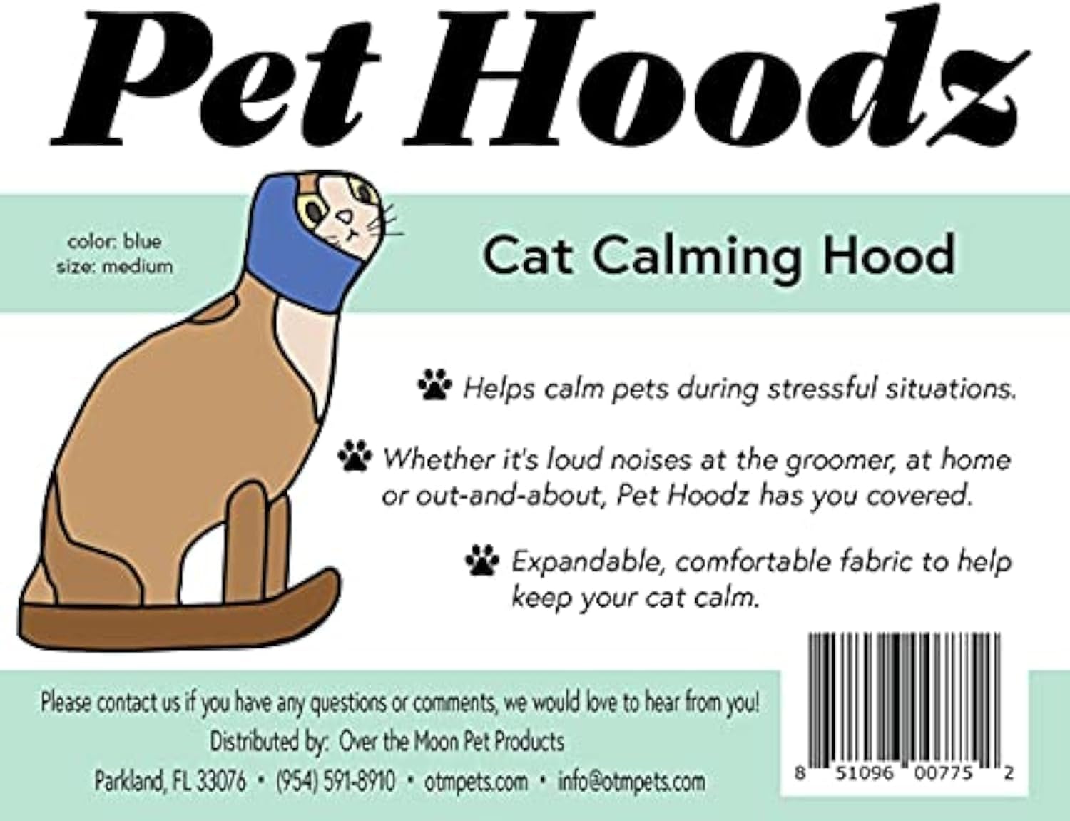 Calming Cat Hoodie for Anxiety Relief