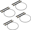 Hanging Flower Pots Holder for Deck Railing - Space-Saving 4 Pack