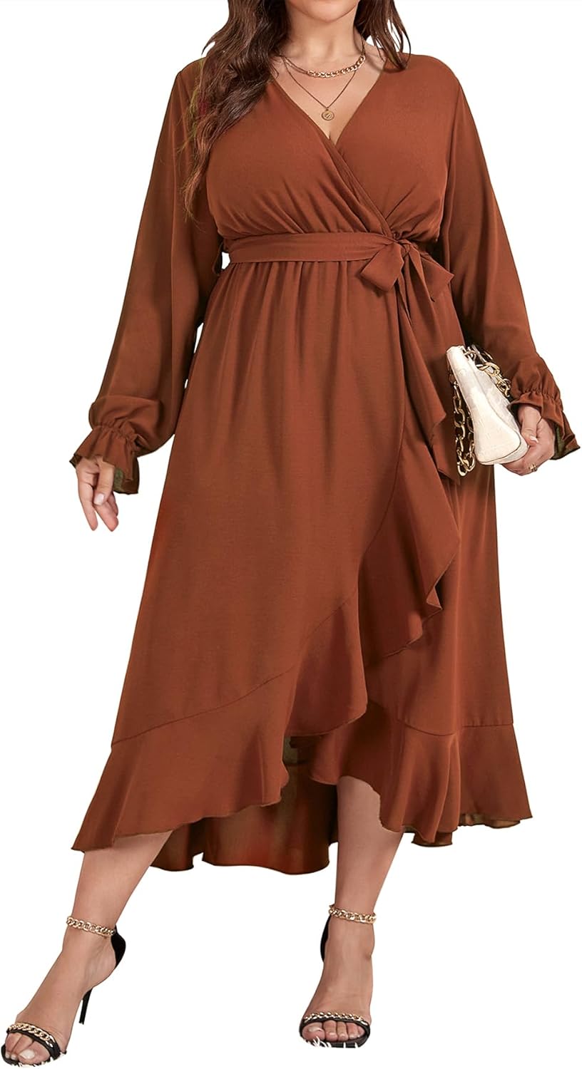 SCOMCHIC Plus Size Formal Dresses for Fall and Weddings