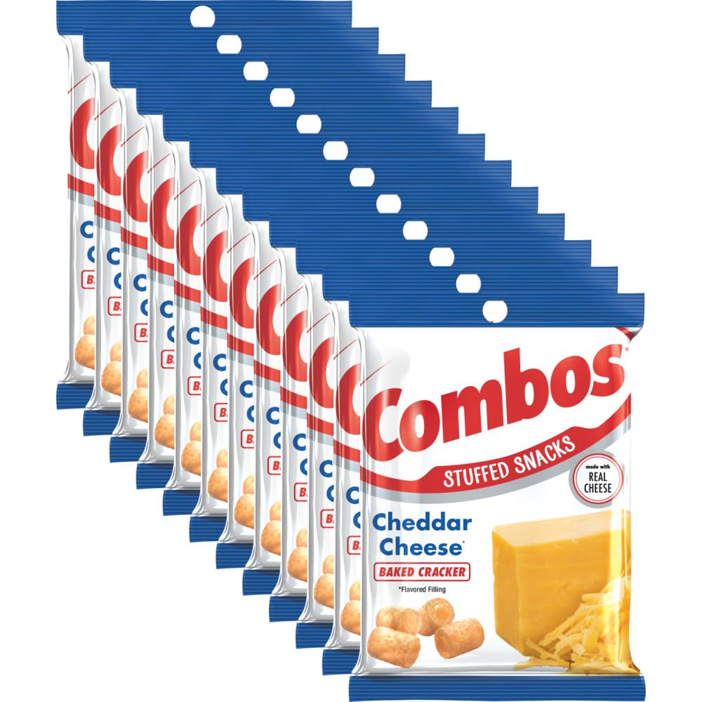 COMBOS Cheese Snacks - Cheddar Cheese and Crackers Snack Packs