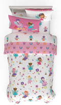 Franco Morning Bird Princess Fairy Kids Bedding 5 Piece Twin Set