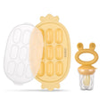 Haakaa Baby Fruit Food Feeder & Silicone Nibble Tray Combo - Safe Self