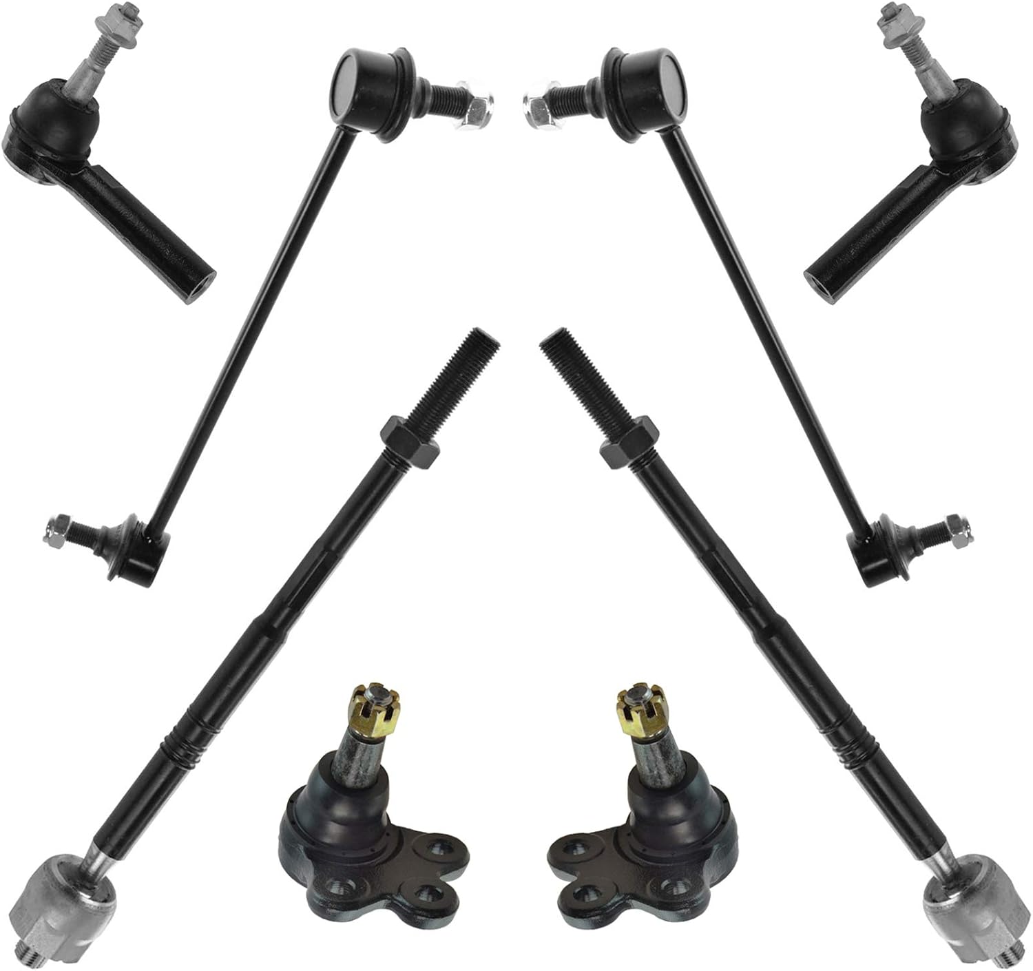 TRQ Front Steering & Suspension Kit for Chevrolet Equinox Terrain