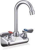 Leak-Free Kitchen Faucet Wall Mount 4ft Center - Durable Commercial
