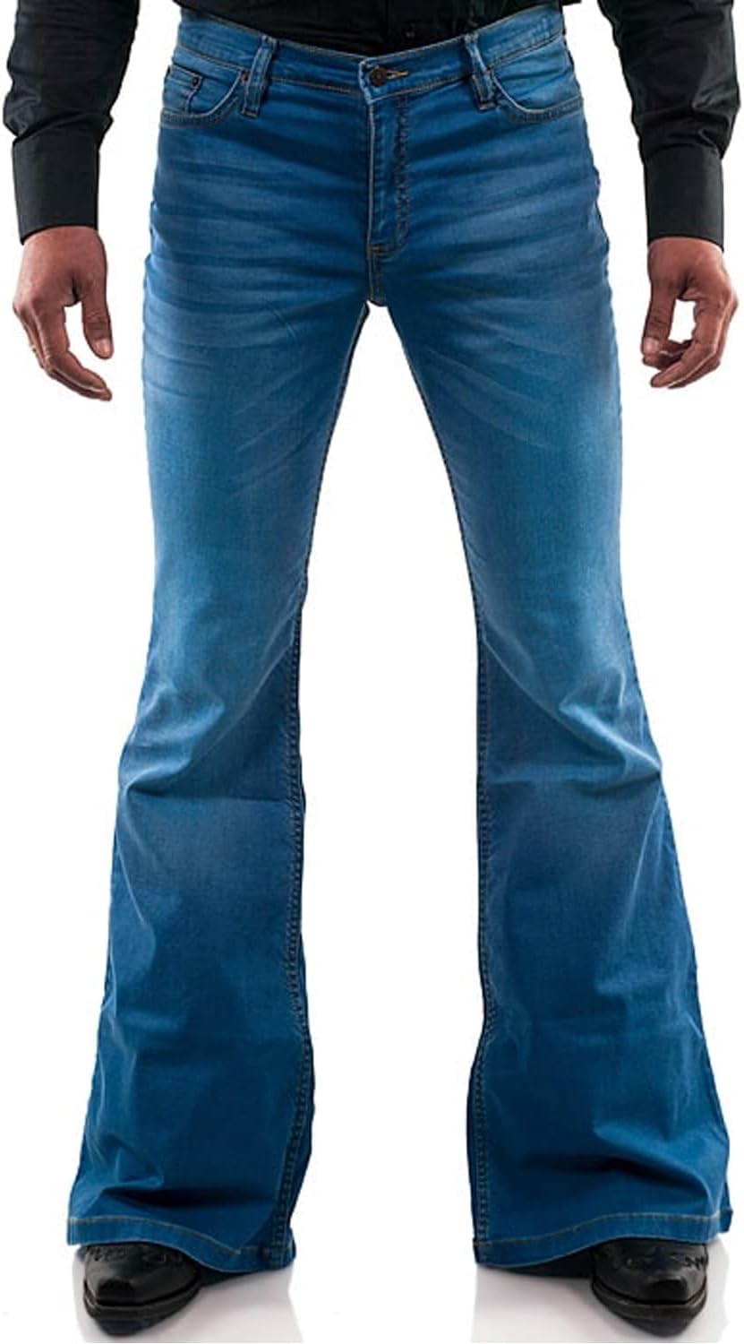 Men's Vintage Bell Bottom Jeans for Stylish 60s 70s Outfits