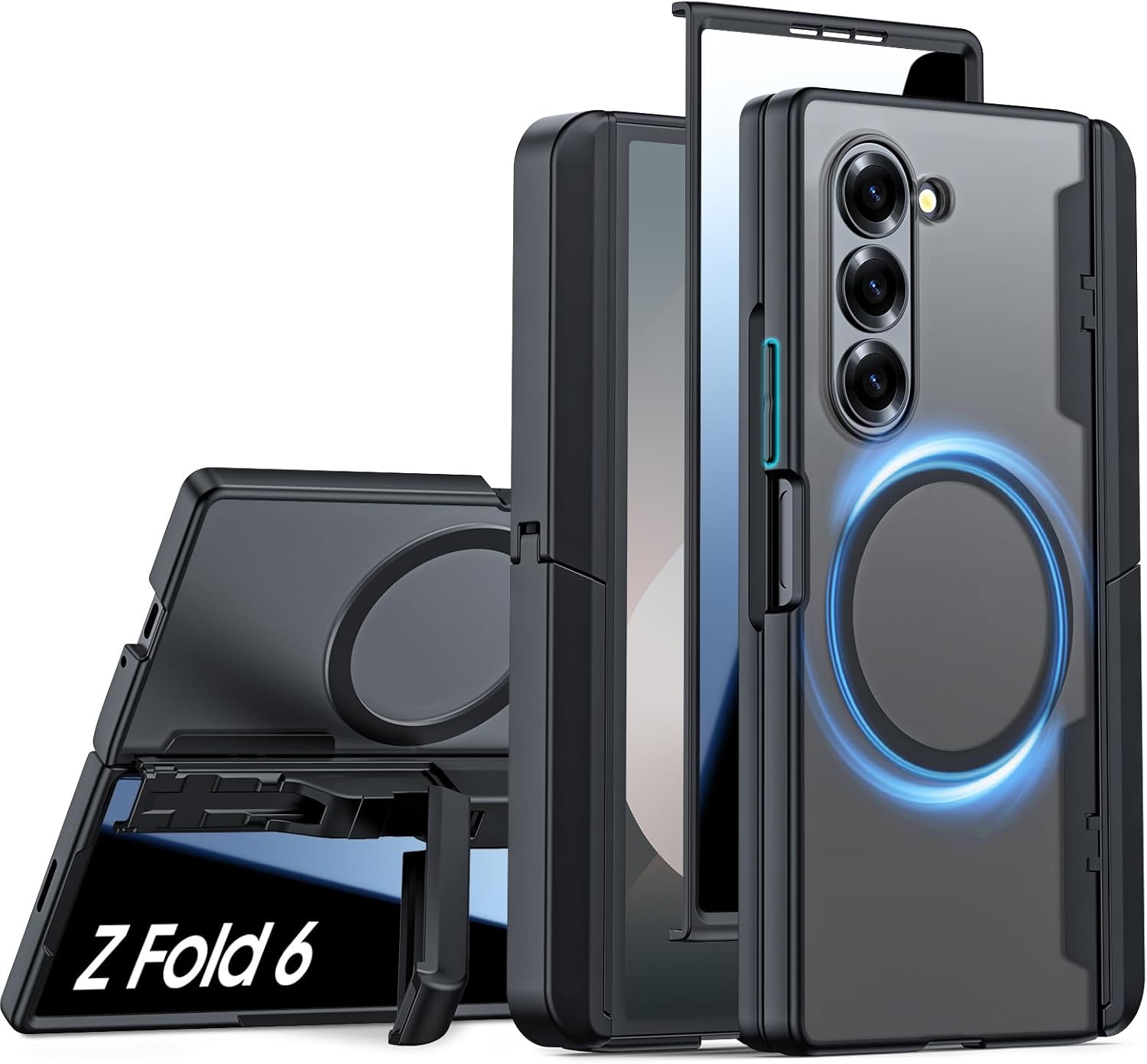 Samsung Galaxy Z Fold 6 Case with S Pen Holder and Kickstand