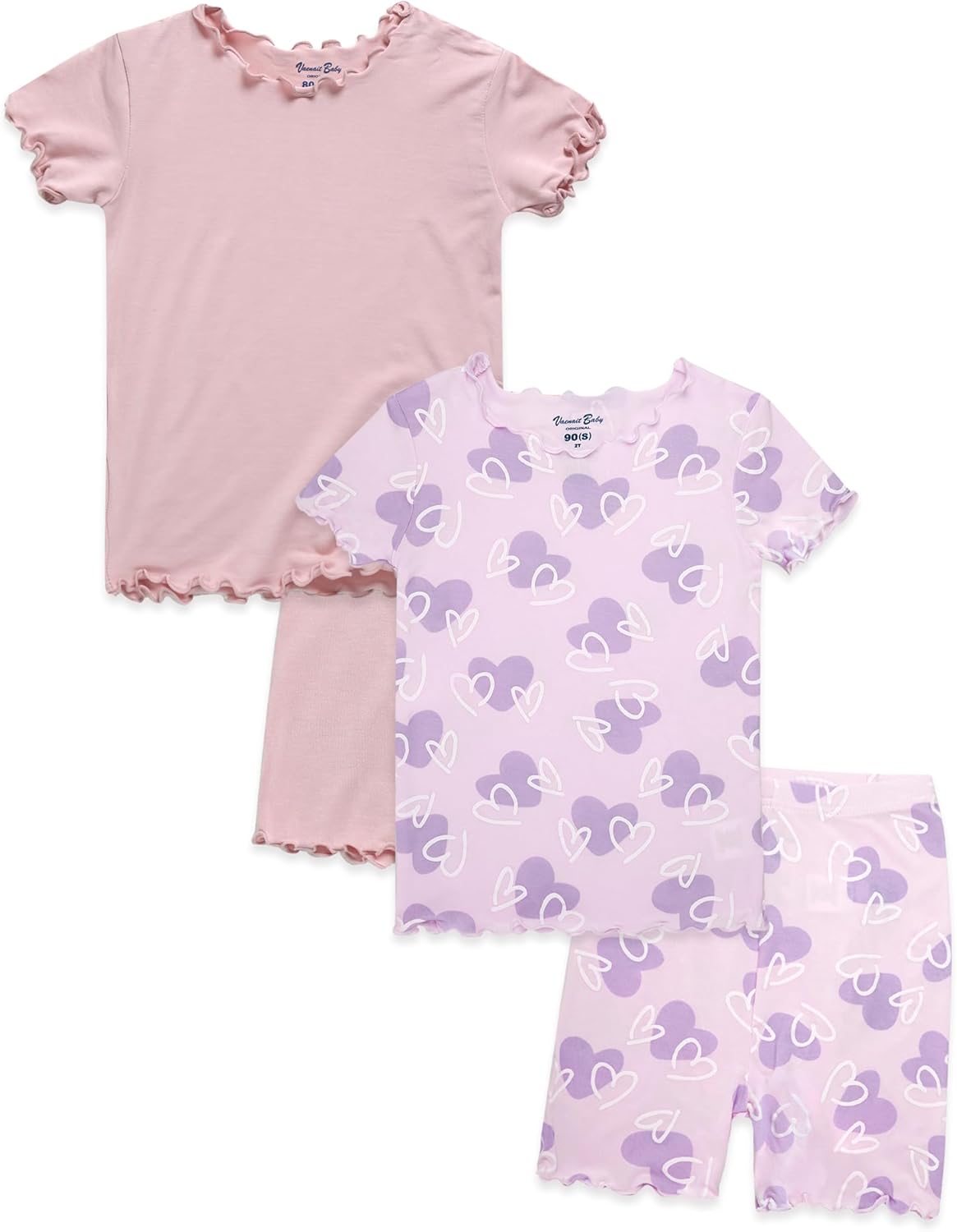 Vaenait Toddler Kids Animal Flower Pattern Summer Pajamas