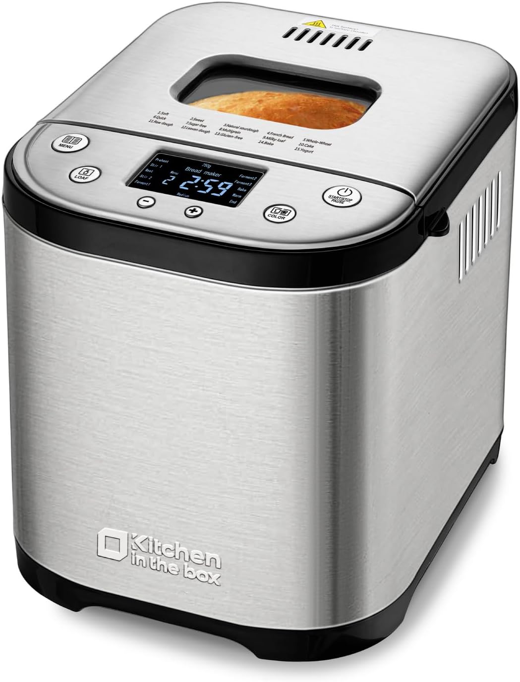 Gluten-Free Bread Maker with 15-in-1 Homemade Cycle
