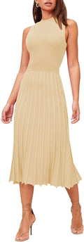 Stylish Pink Queen Women's Sleeveless Midi Dress for Any Occasion
