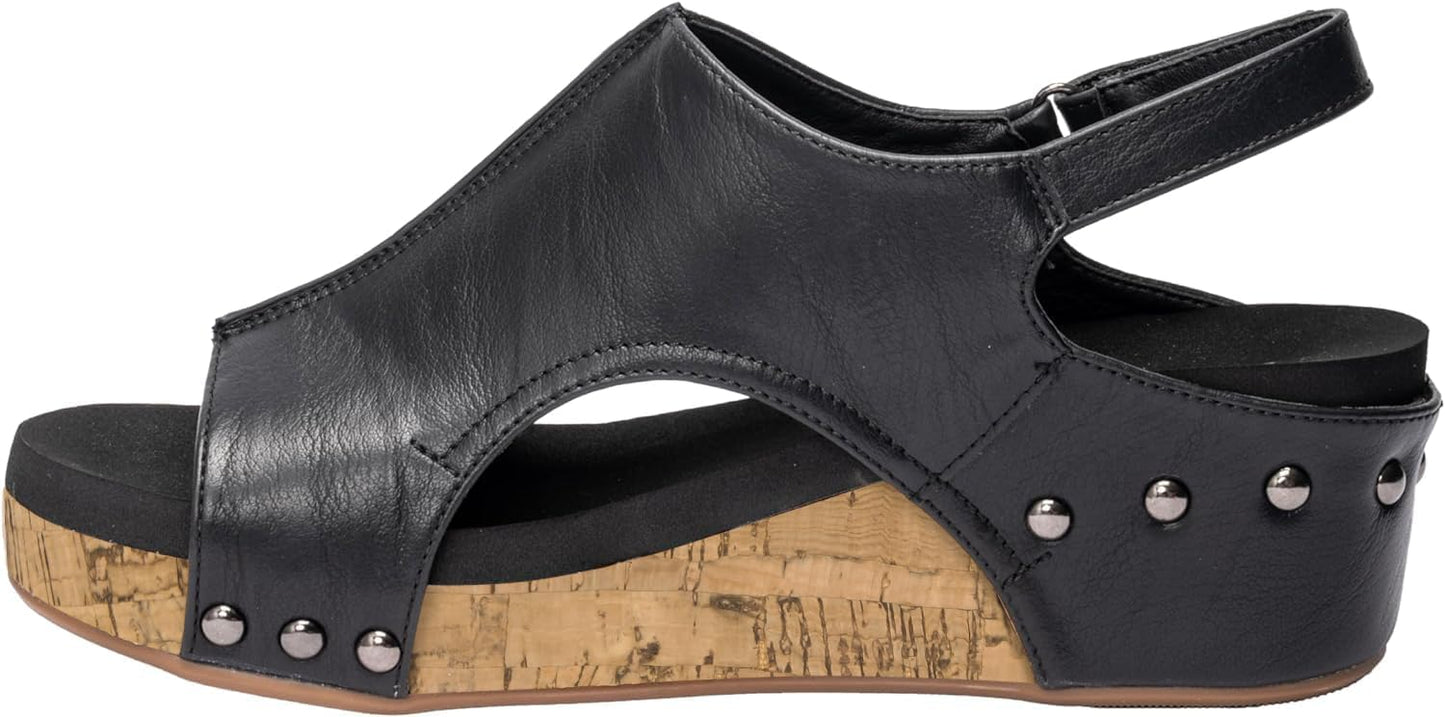 Stylish Womens Wedge Sandals With Strap for Dressy Occasions
