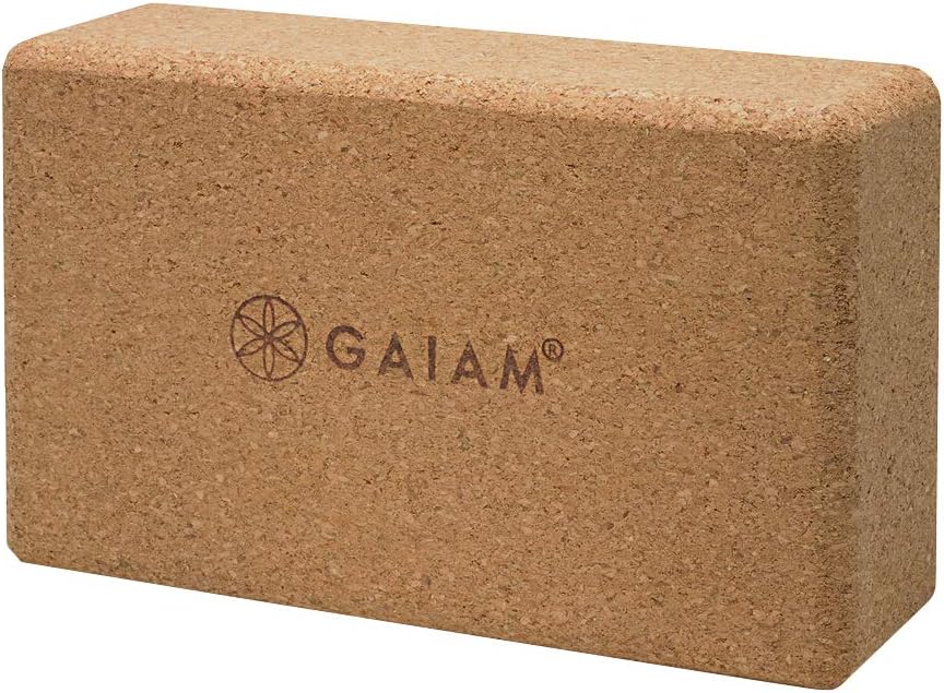 Gaiam Cork Yoga Brick - Eco-Friendly Support