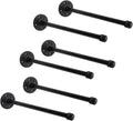 1/2 in Industrial Black Iron Pipe Shelf Brackets - Rustic, Sturdy