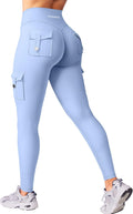 CoreFlex Workout Cargo Leggings with Pockets - Butt Lifting Scrunch