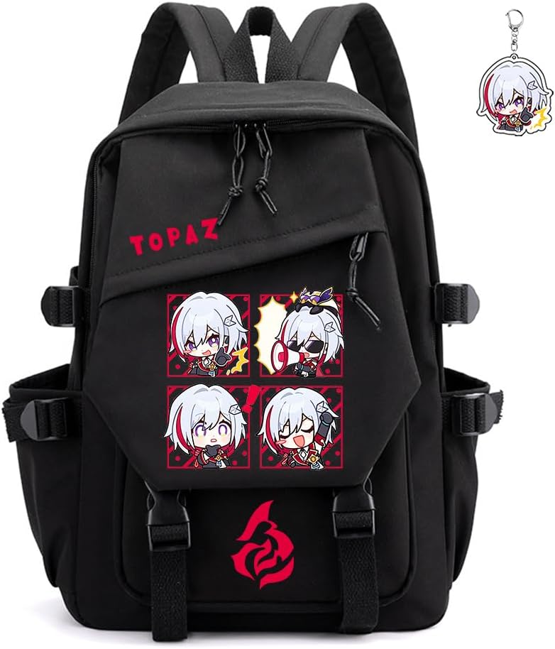 Honkai Star Rail Backpack for Kawaii Anime Lovers - Firefly Black
