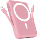 Wireless Magnetic Power Bank 10000mAh Fast Charge for iPhone - Pink