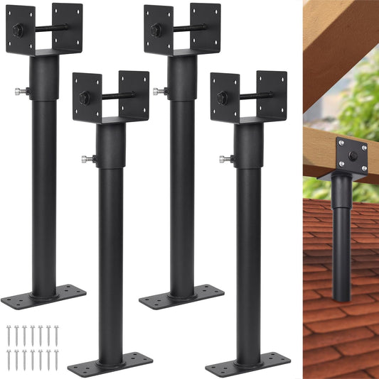 3.6 in Heavy Duty Saddle Roof Riser for Patio Pergolas Set of 4