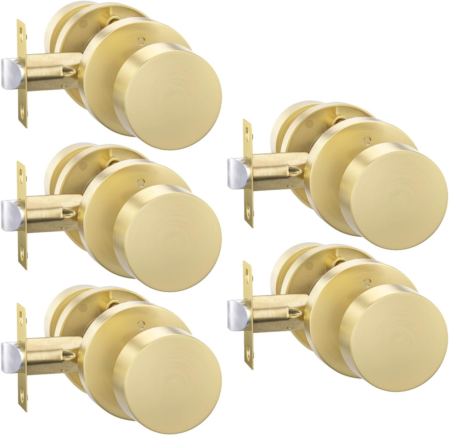 Heavy Duty Gold Door Knobs for Interior Privacy by goldenwarm