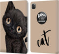 Animal Club International Leather Wallet Case with Black Cat Design