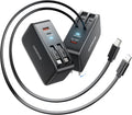 SUPERONE Retractable iPhone Charger 4-Port USB C Block - Fast Travel