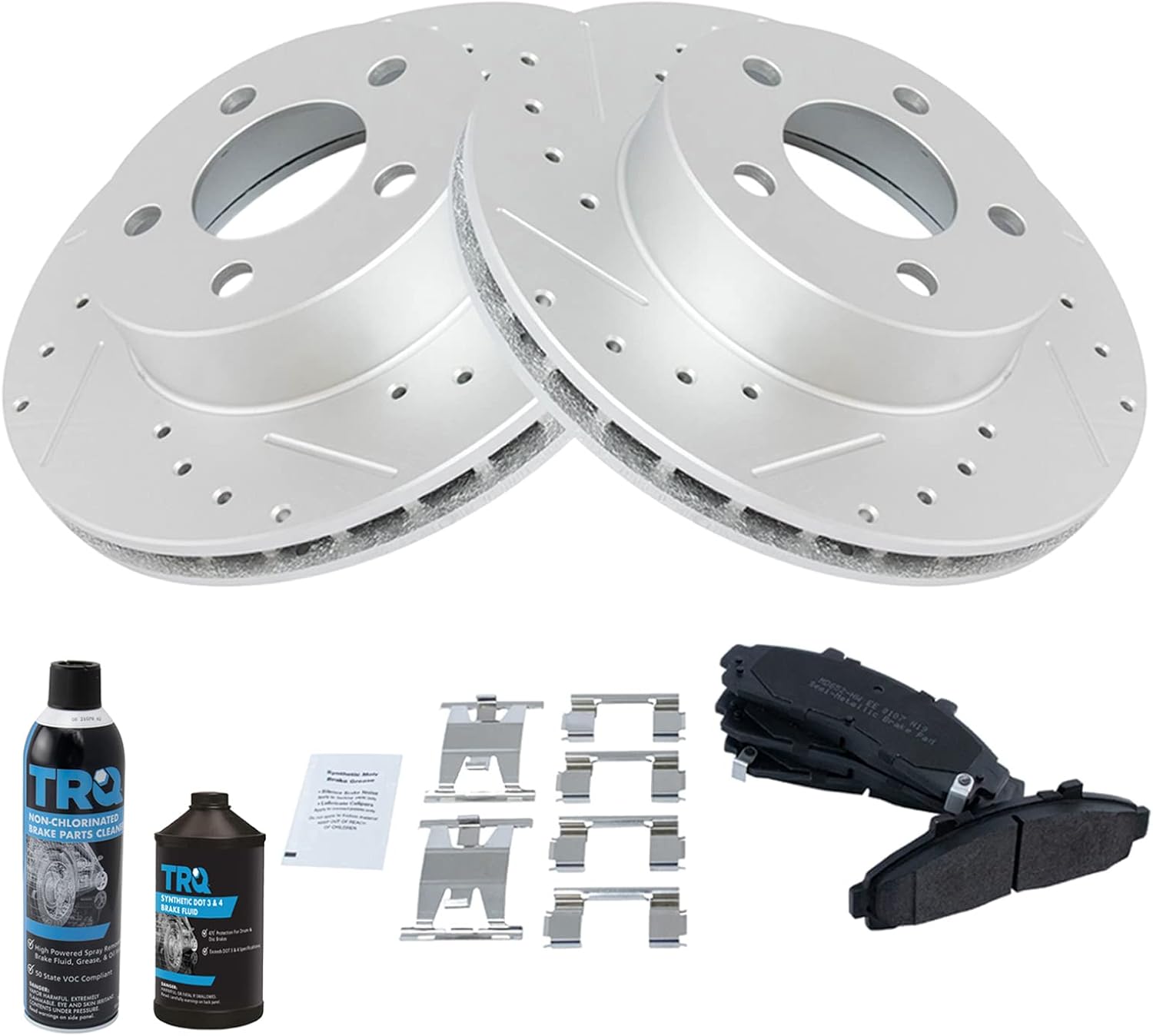 TRQ Front Brake Pad & Rotor Kit for Ford Explorer and Ranger
