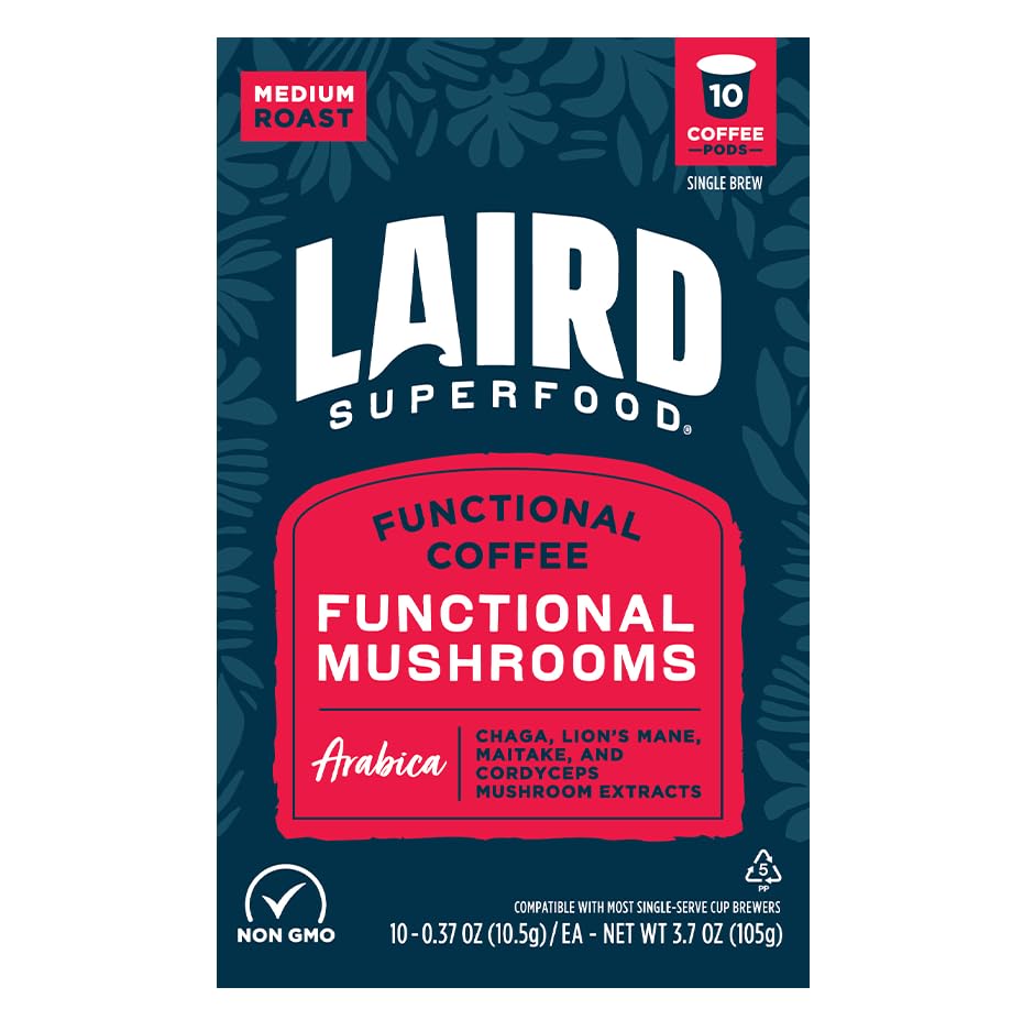 Laird Superfood Mushroom K-Cups - Boost Focus