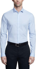 Calvin Klein Men's Non Iron Stretch Slim Fit Check Dress Shirt