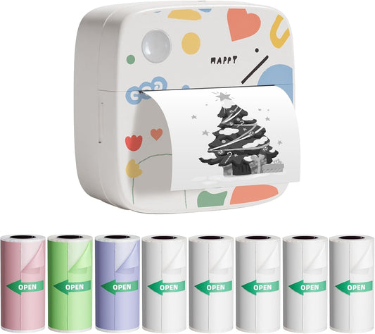 LAIBEAR Mini Bluetooth Printer: Inkless & Portable