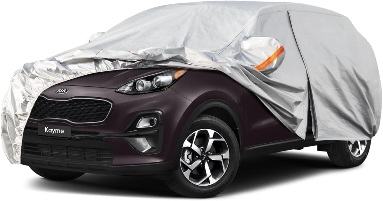 Kayme 6 Layers SUV Car Cover for Kia Sportage - All Weather Protection