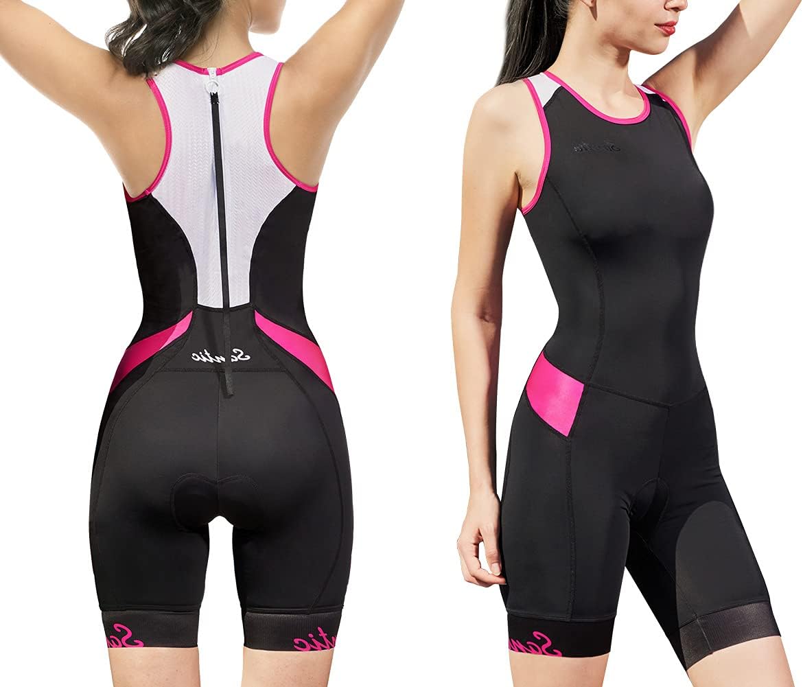 Women's Triathlon Suit One-Piece Sleeveless Quick-Dry Design