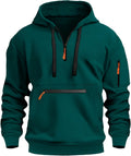 Quarter Zip Pullover Tactical Hoodies For Men - Versatile Everyday
