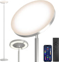 Keepsmile Silver Double Side Lighting LED Floor Lamp - Bright RGB Mood