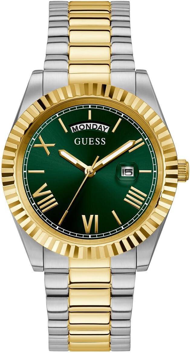 GUESS Men's Watch: Stylish Two-Tone Design