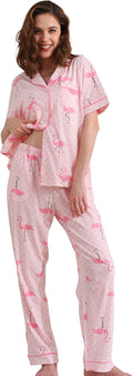 100% Cotton Pajama Set for Women - Soft Breathable Sleepwear Sets